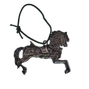 Reed and Barton First Annual Edition Carousel Horse Ornament Silverplate